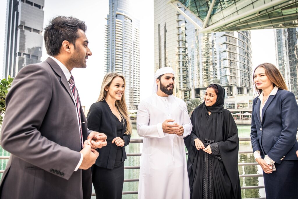 Business people in Dubai