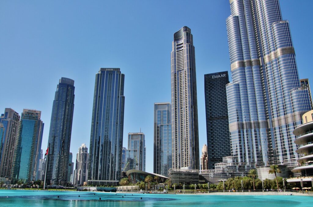 ドバイのビル群
