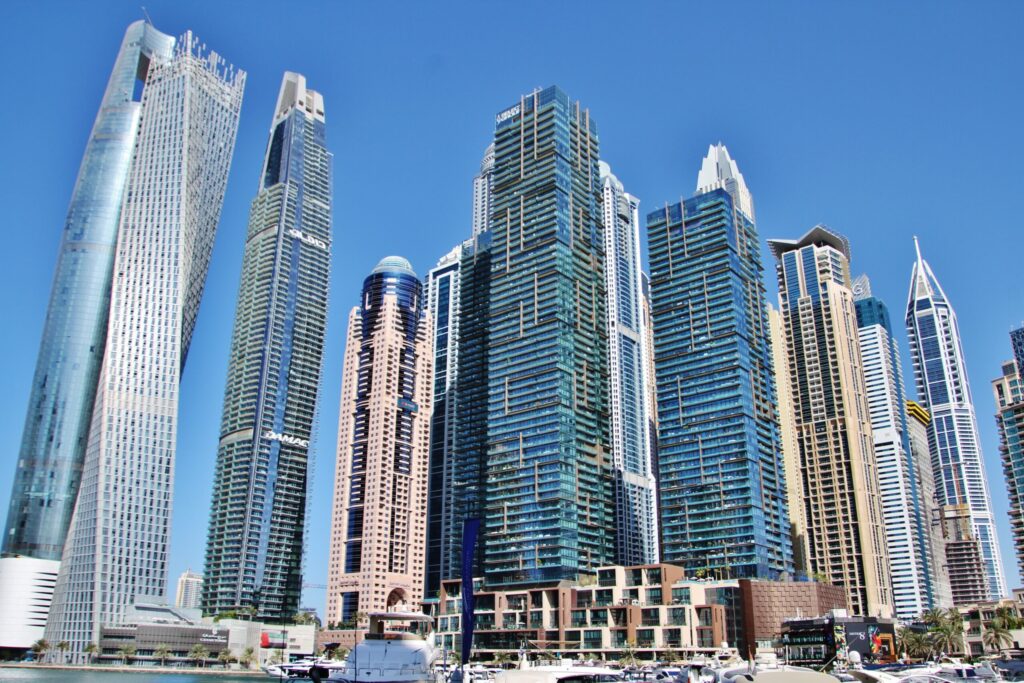 ドバイのビル群