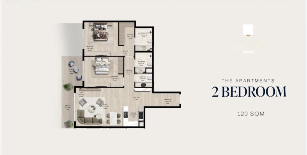 Manchester City Yas Residences の間取り