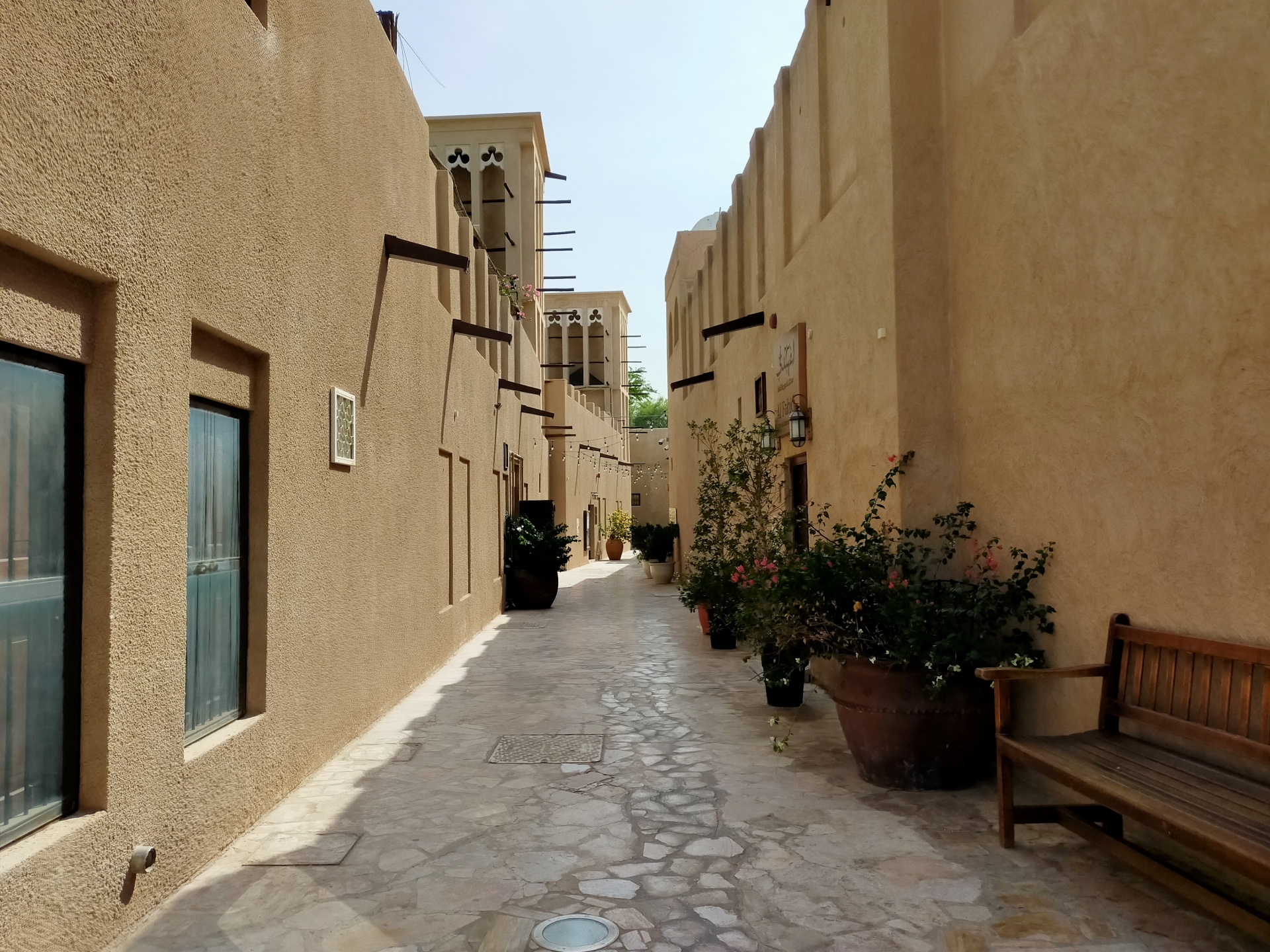 ドバイの歴史景観地区の街並み