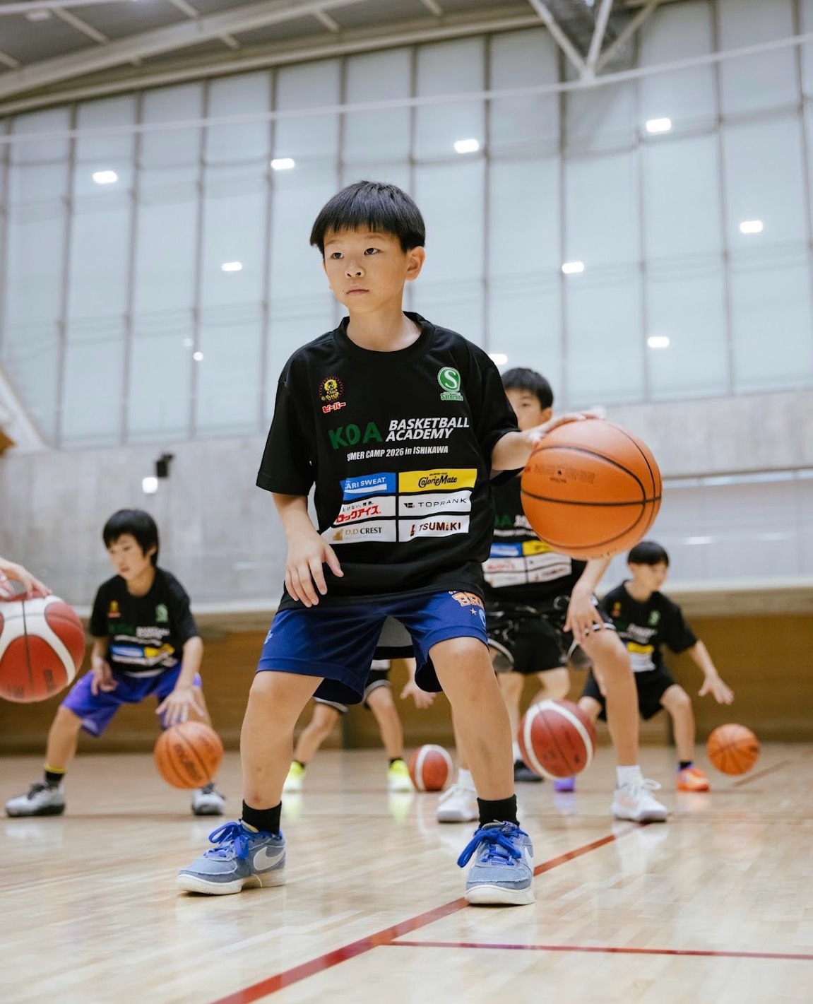 KOAバスケットボールアカデミー2026 石川 チームハドル集合